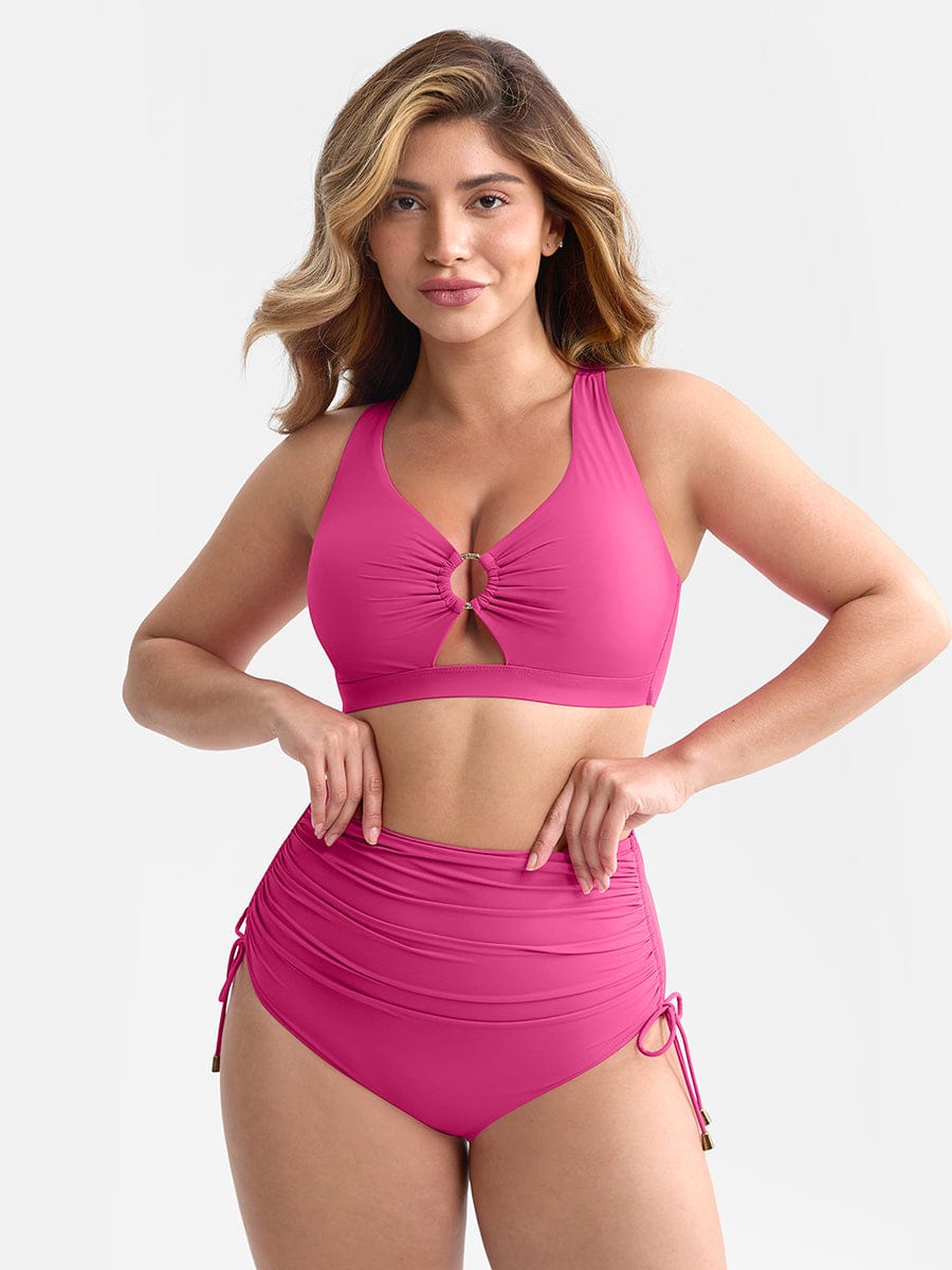 Bikini Set met Ring Detail & Hoge Taille Broekje