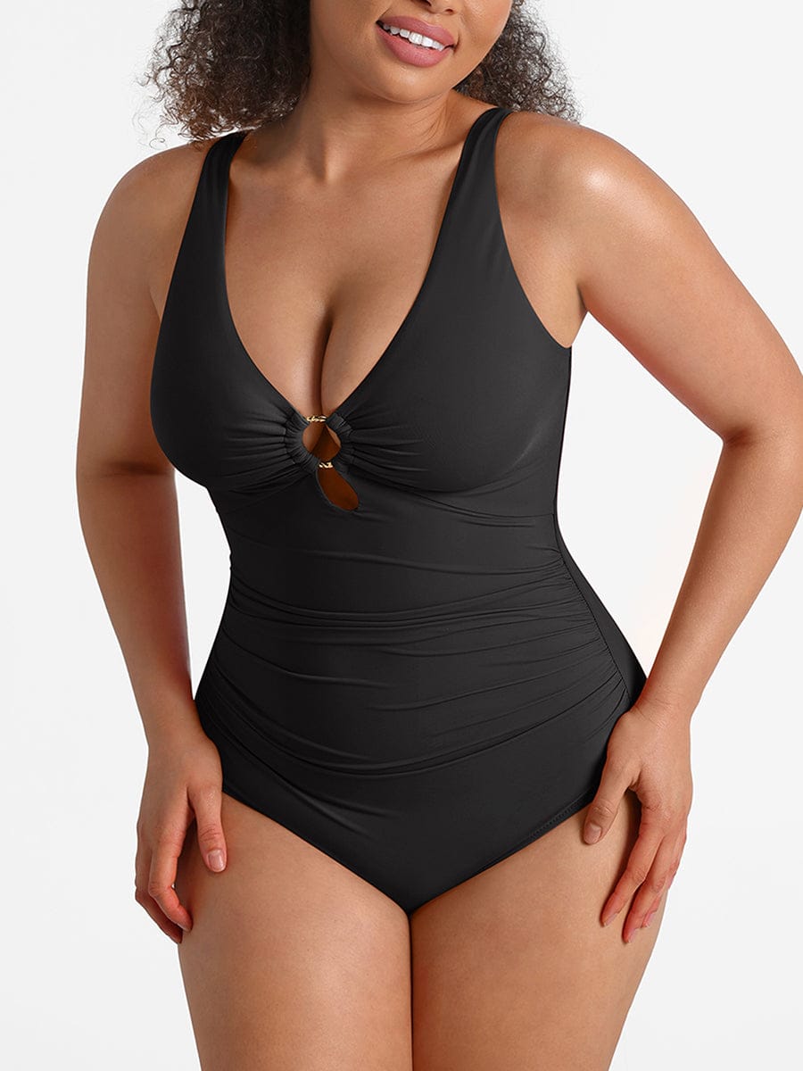 Corrigerend Badpak met Mesh & Ring Detail