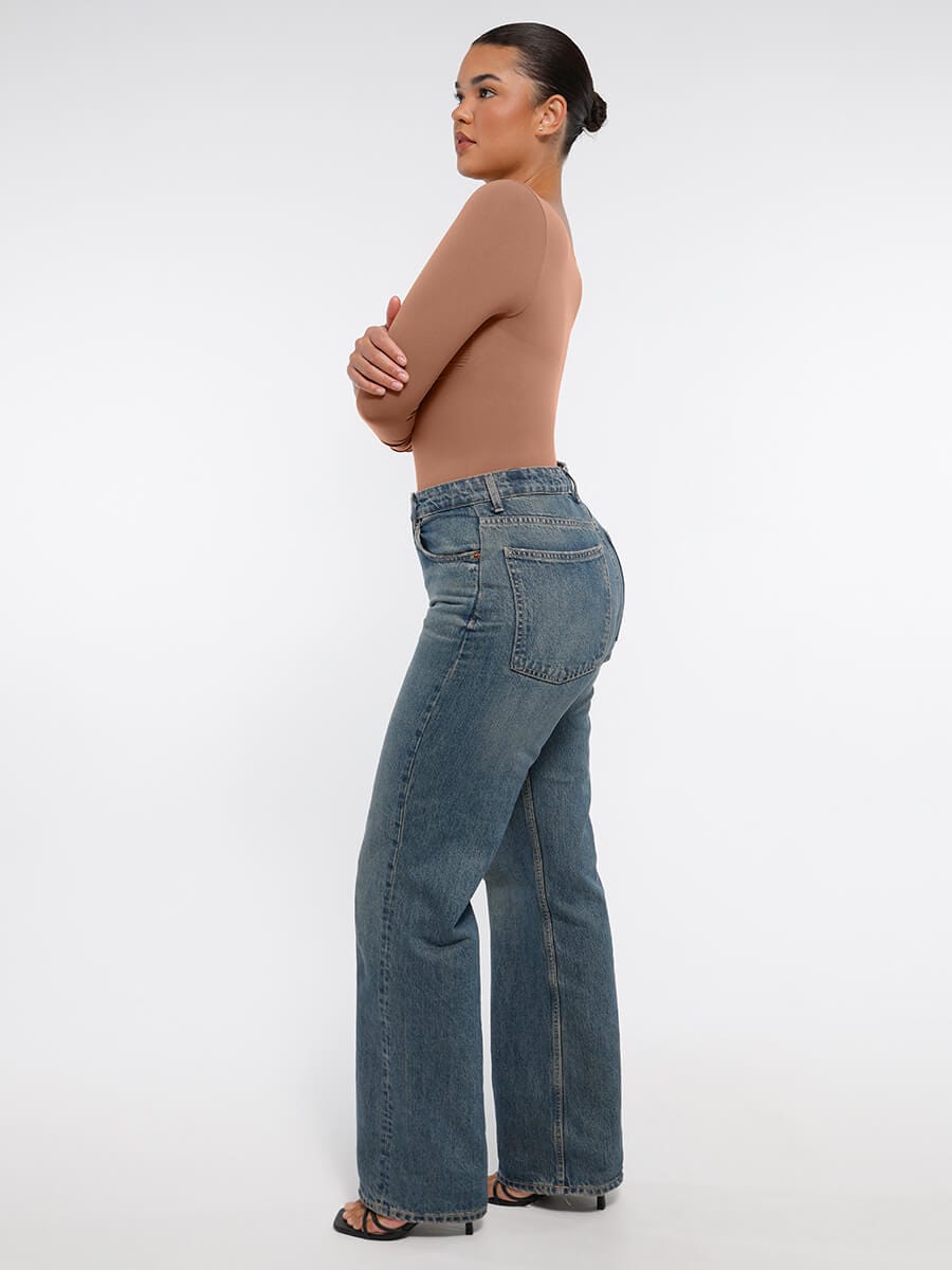Sculpt Lange Mouwen Bodysuit