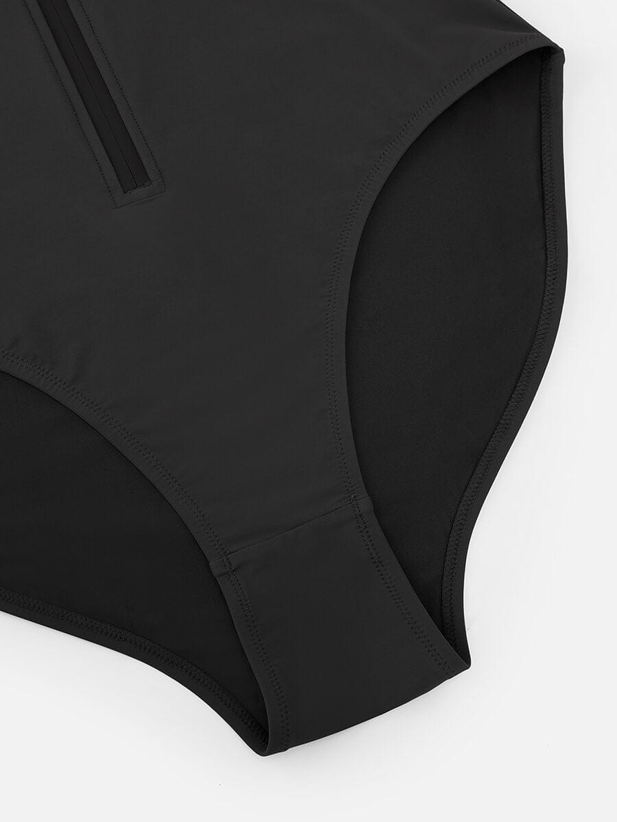 Vormgevend Badpak met Rits & Buikcontrole