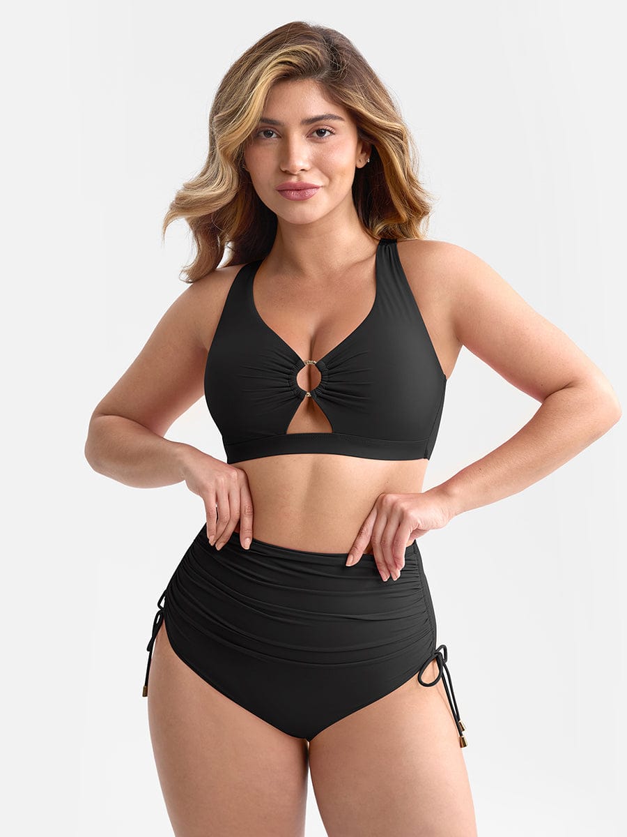 Bikini Set met Ring Detail & Hoge Taille Broekje