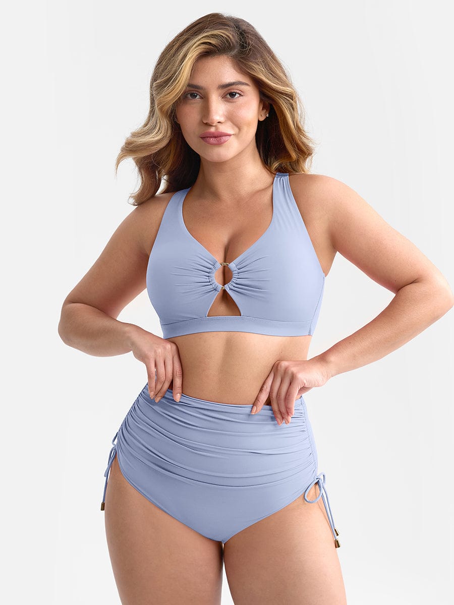 Bikini Set met Ring Detail & Hoge Taille Broekje