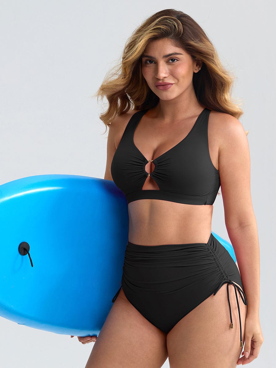 Bikini Set met Ring Detail & Hoge Taille Broekje