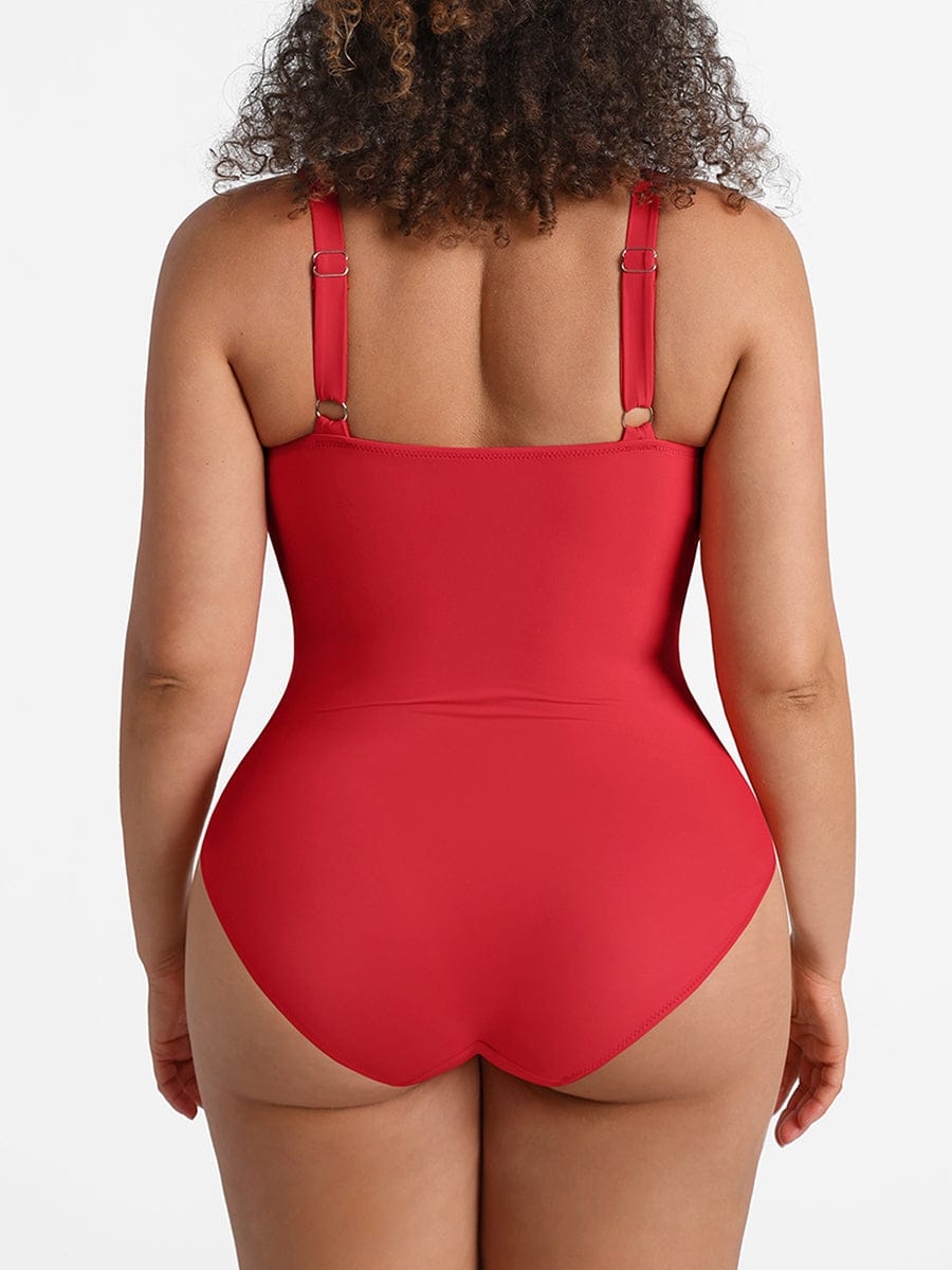 Corrigerend Badpak met Mesh & Ring Detail