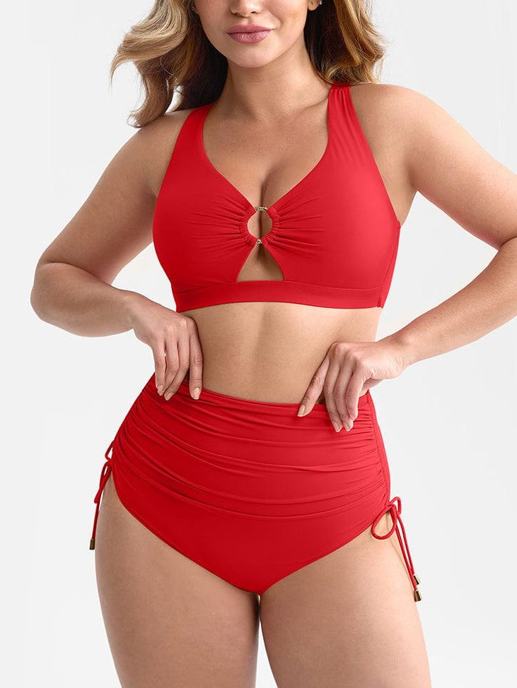 Bikini Set met Ring Detail & Hoge Taille Broekje