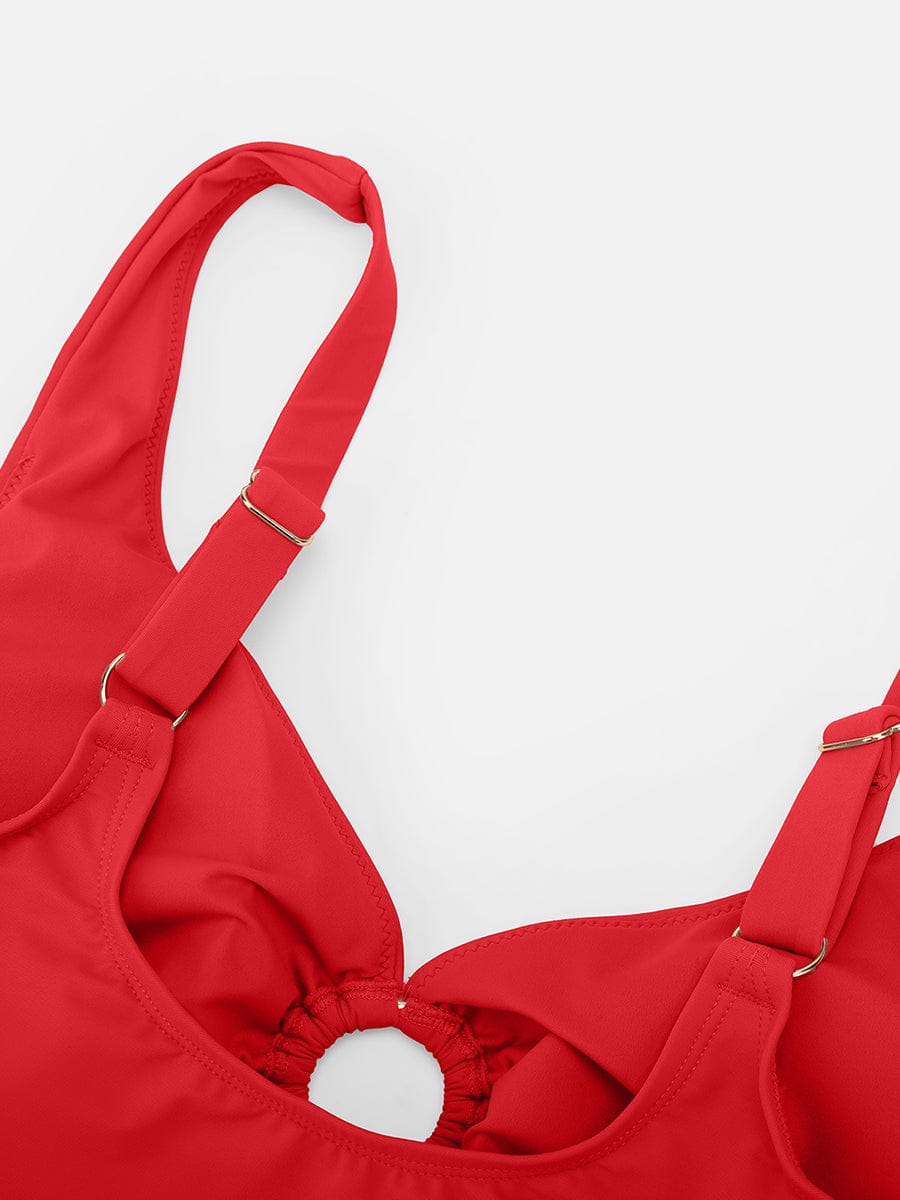 Bikini Set met Ring Detail & Hoge Taille Broekje