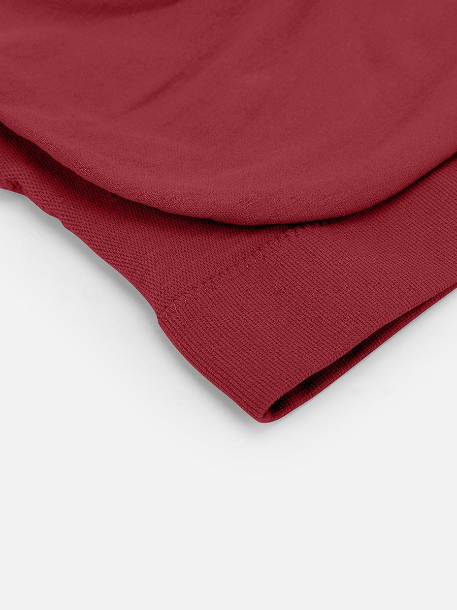 Monavida Soft Lace BH in rood — fabric close-up