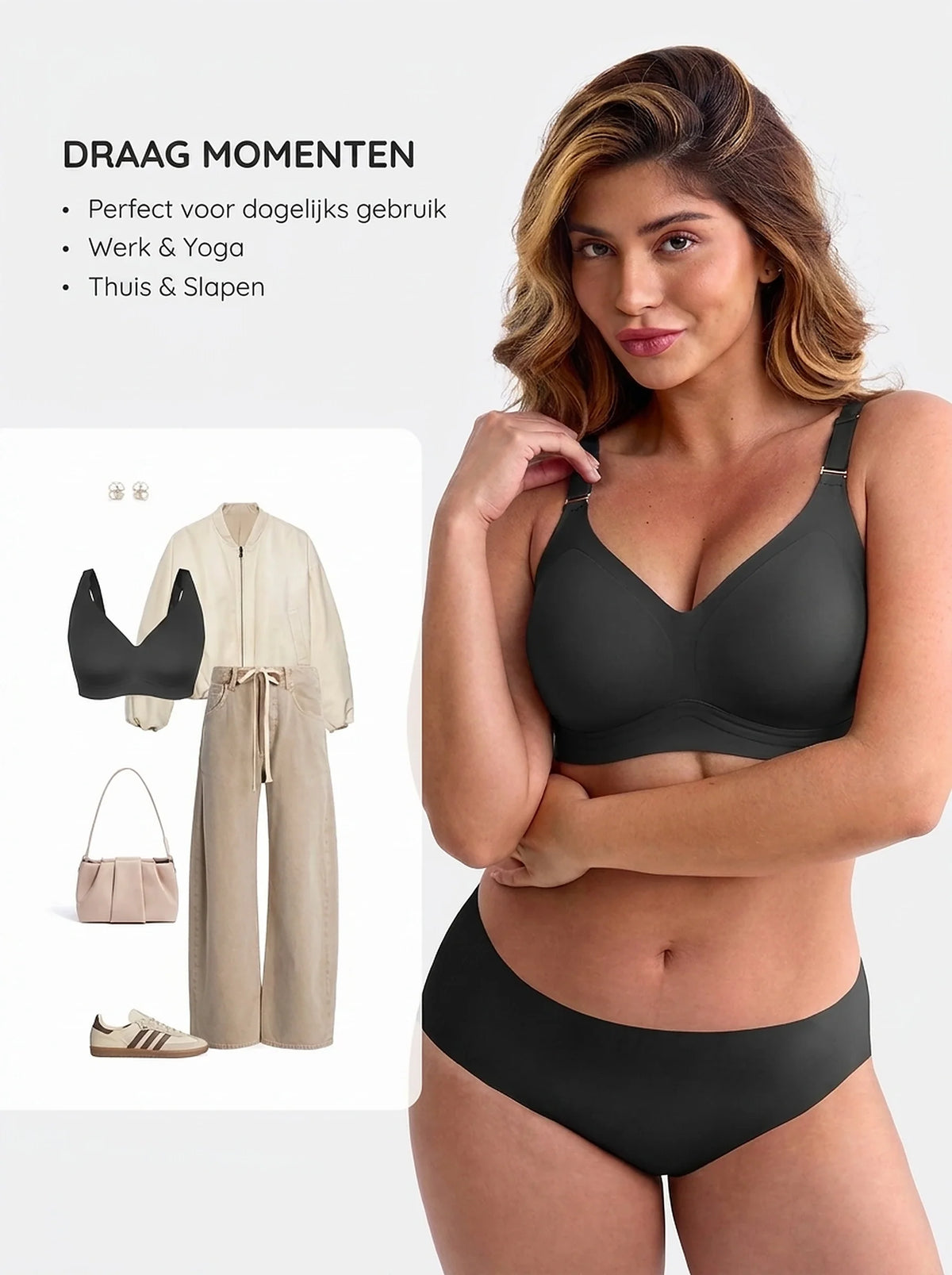 Monavida MV® Jelly — beige model shot, naadloos en strak